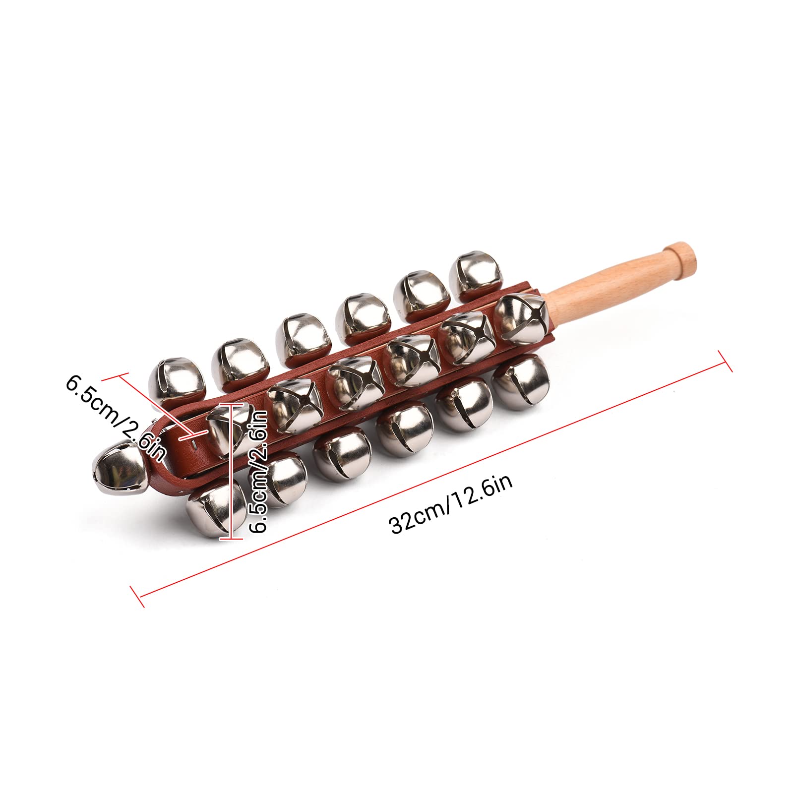 Amazon.com: 25 Bells Stick, Wooden Hand Jingle Bell for Christmas